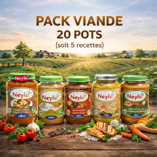 1- PACK BASIC VIANDE - 20 pots