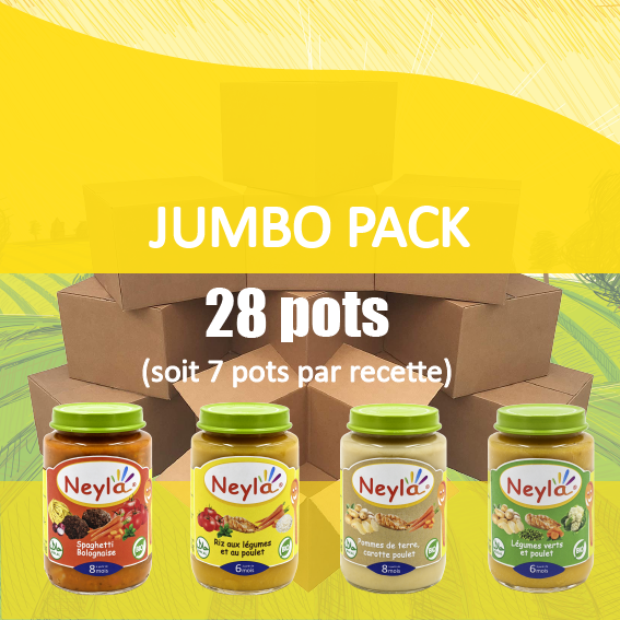 3- JUMBO PACK - 28 pots